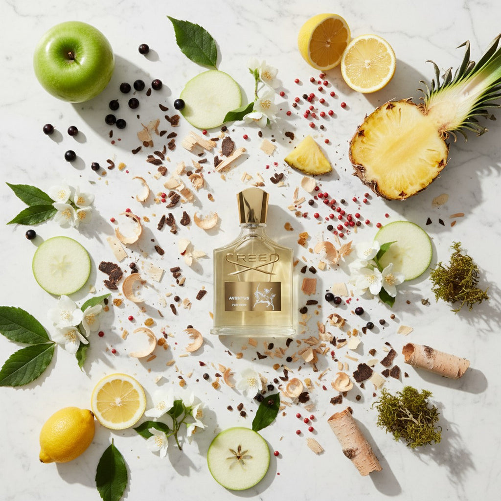 Aventus ingredient flatlay