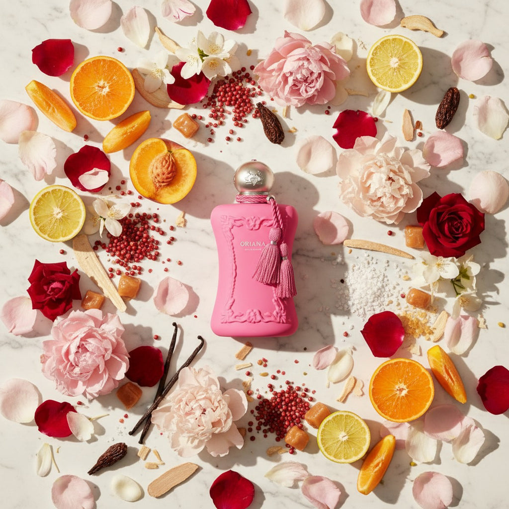 Parfums De Marly Oriana - Ingredient Flatlay