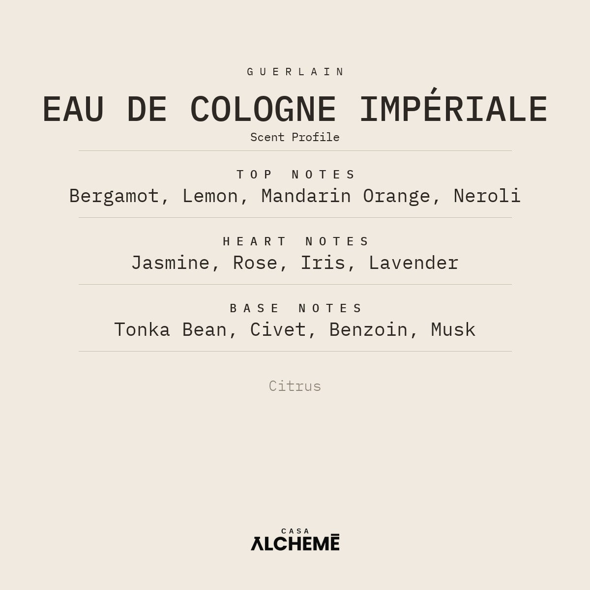Eau de Cologne Impériale