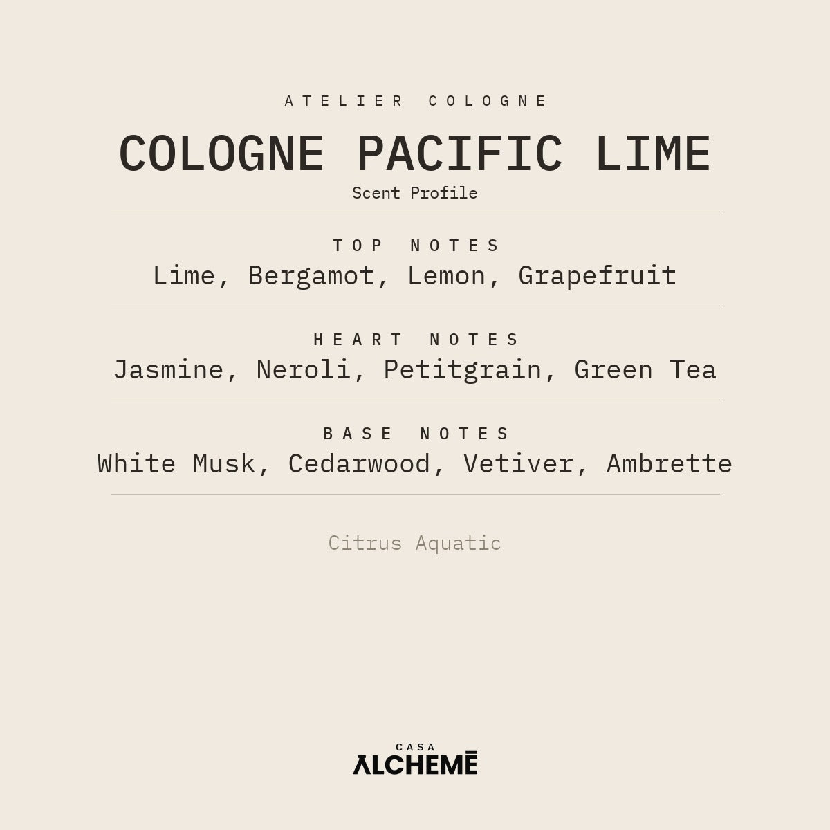 Cologne Pacific Lime