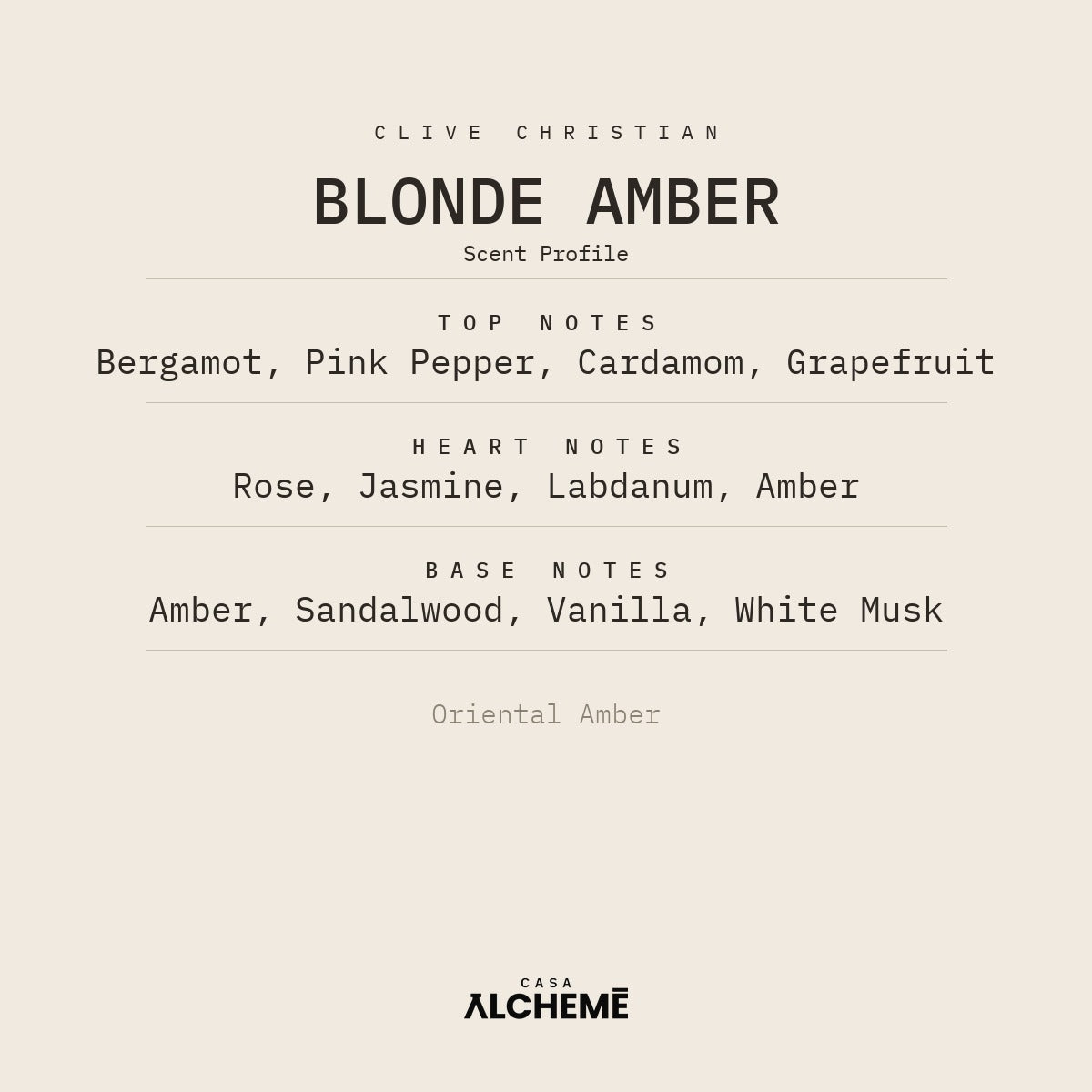Blonde Amber