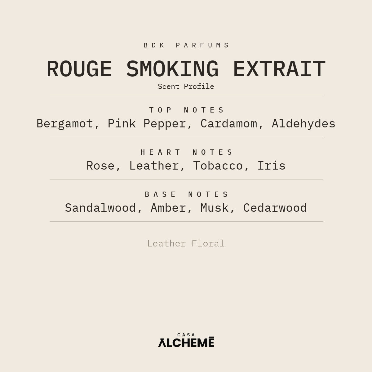 Rouge Smoking Extrait