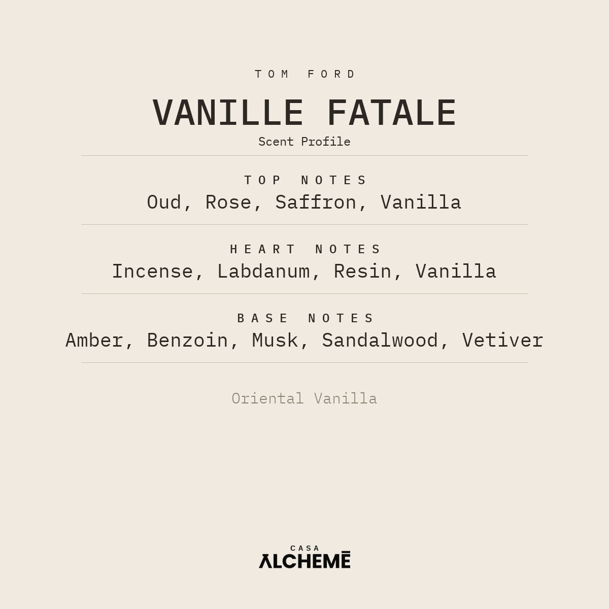Vanille Fatale