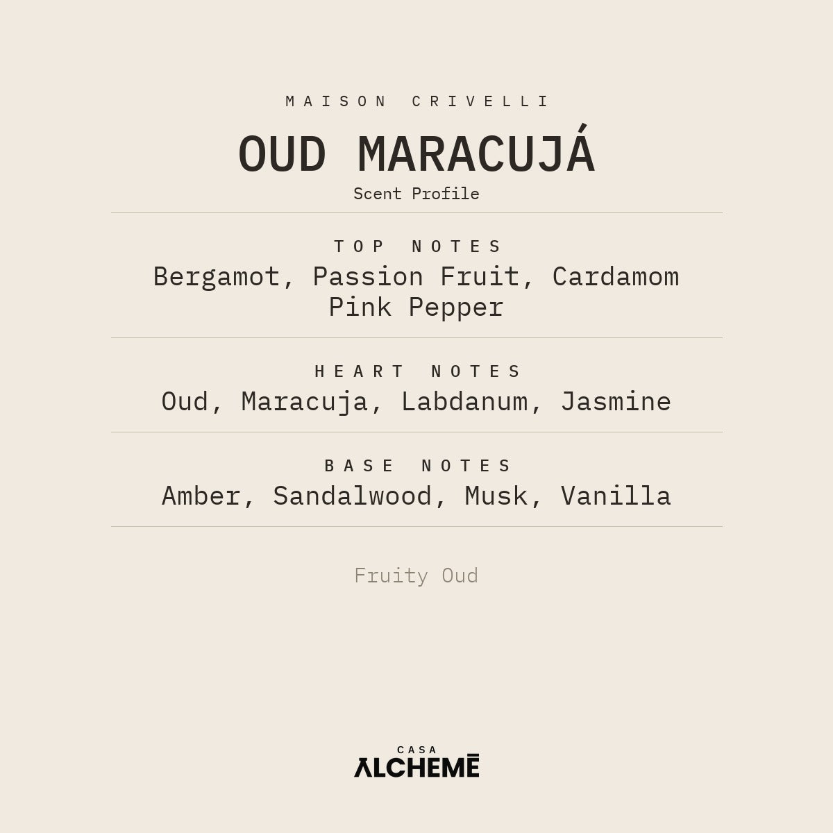 Oud Maracujá