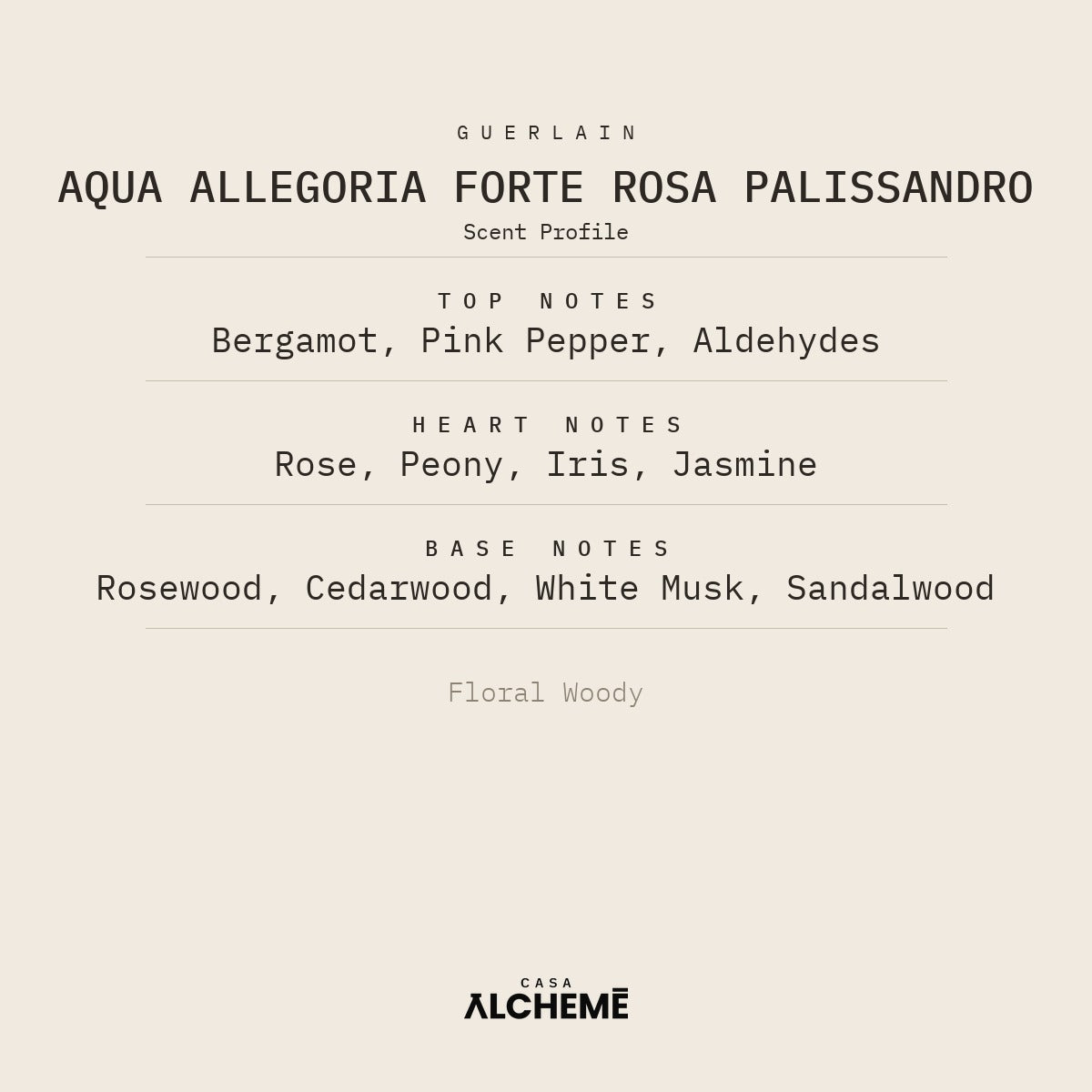 Aqua Allegoria Forte Rosa Palissandro
