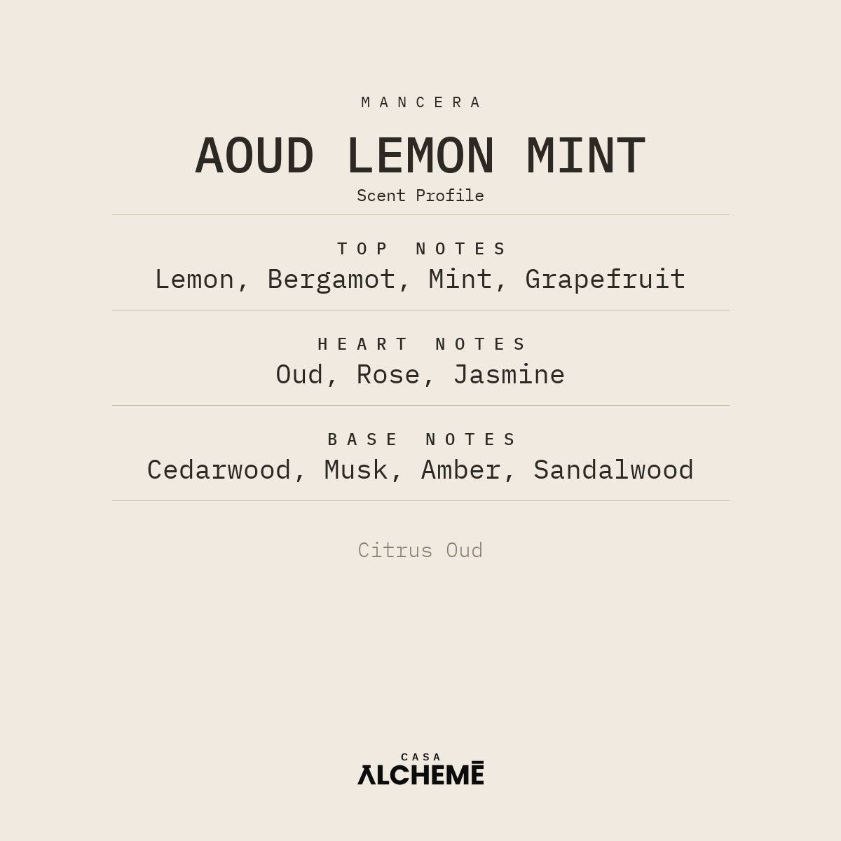Aoud Lemon Mint