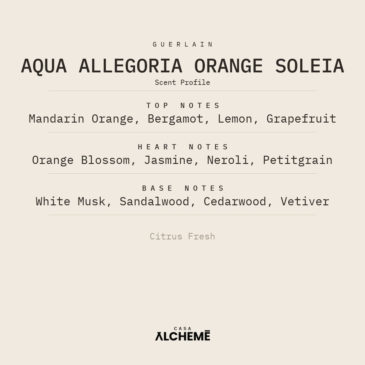 Aqua Allegoria Orange Soleia