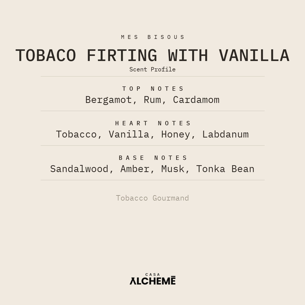 Tobaco Firting with Vanilla