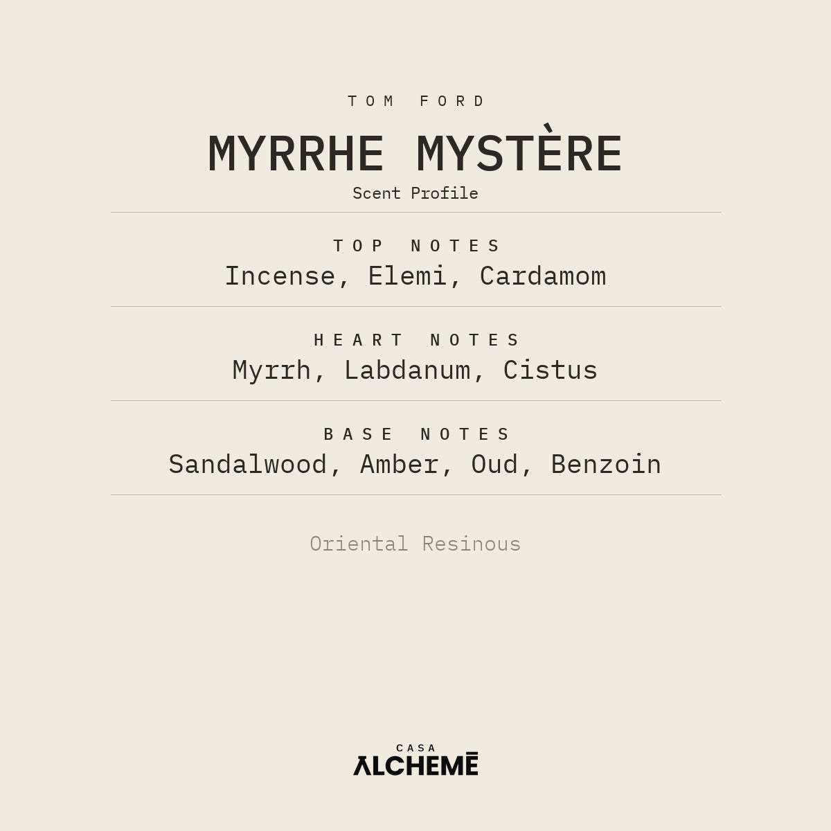 Myrrhe Mystère
