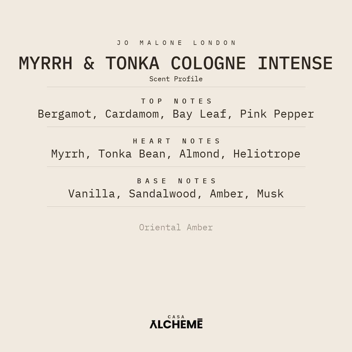 Myrrh & Tonka
