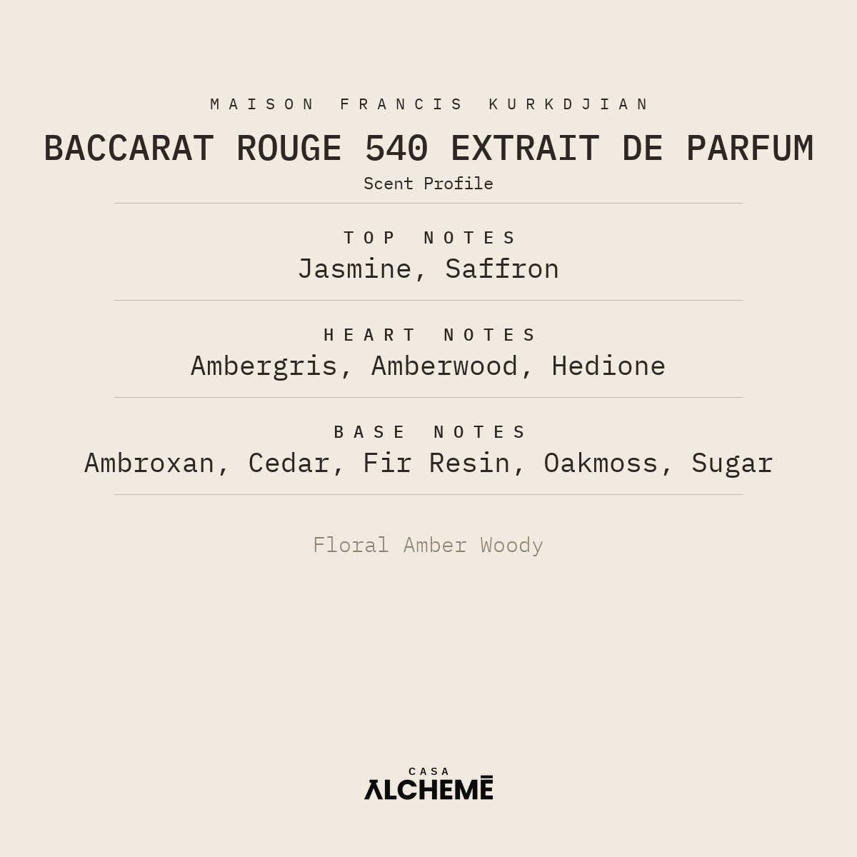 Baccarat Rouge 540 Extrait De Parfum