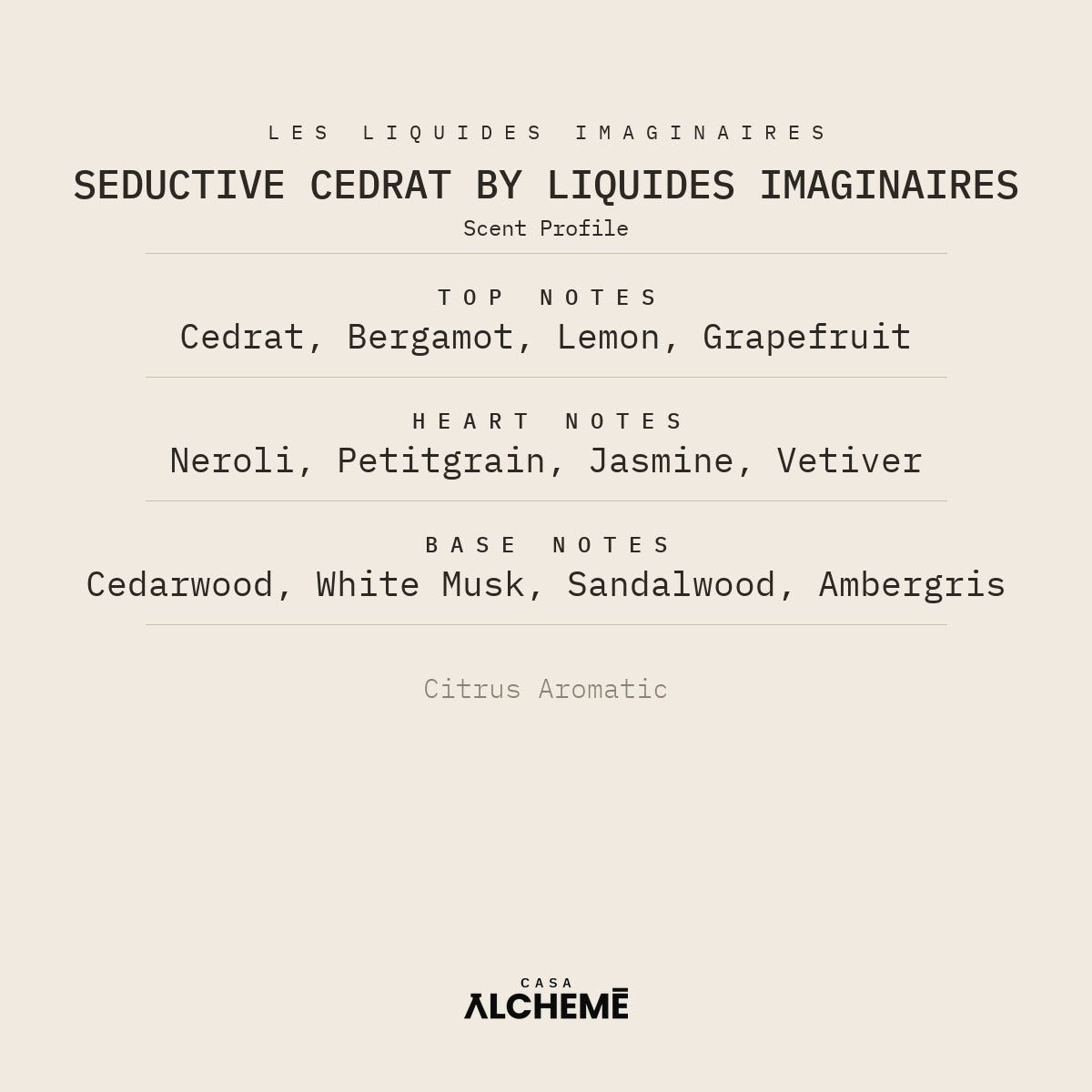 Seductive Cedrat